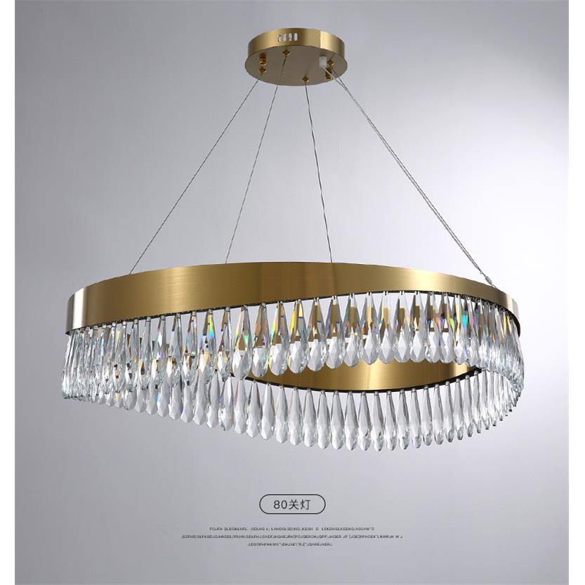 奢潮简约现代大气吊灯轻奢水晶灯客厅灯卧室餐厅吊灯异形灯具灯饰