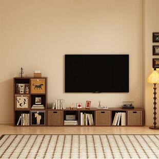 中古风电视柜矮柜地柜客厅家用落地卡莱克自由组合格子柜收纳储物