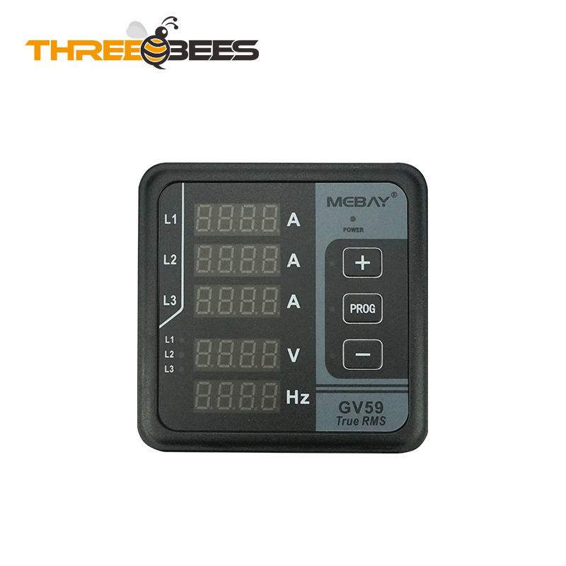 GV59发动机数显多功能电压频率水温油压转速表GV58VS