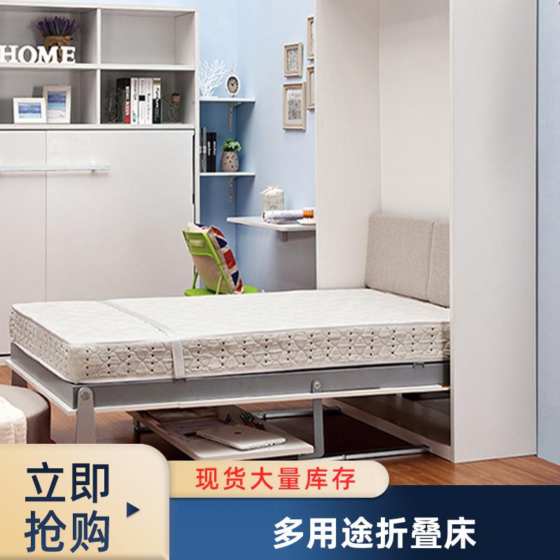 广州厂家 时尚隐形壁床附带书桌多功能 节省空间家用折叠床