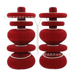 喜结连理摆件婚礼装饰品摆件结婚场景装饰厚纸工艺品创意摆件套装