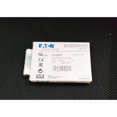 C14M20陶瓷管保险丝 690V20A 14X51 巴斯曼BUSSMANN熔断器