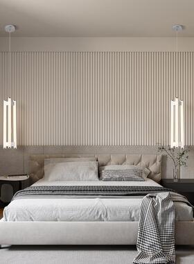 后现代轻奢长条吊灯创意LED吧台卧室床头小吊过道餐厅设计师吊灯