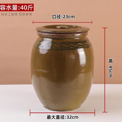 腌菜坛子家用陶瓷油罐腌酸菜瓦罐腌肉容器陶罐泡菜罐子腌咸蛋瓦缸