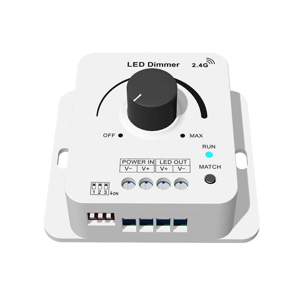 V1-KS DC12-48V旋钮调光LED控制器缓开缓灭PWM频率可选认证保5年