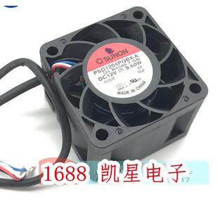 9.6W 建准SUNON 四线pmw服务器散热风扇 12V 4028 PSD1204PQBX