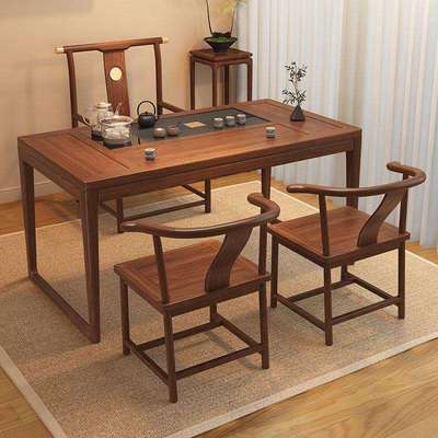 阳台实木茶桌椅组合新中式小户型家用客厅禅意干泡茶台办公室茶几