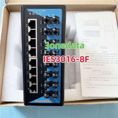 IES3016-8F三旺导轨式非网管8电8光百兆以太网交换机3onedata
