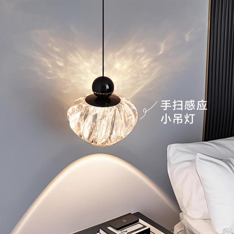 床头吊灯现代简约高级吧台玄关可升降创意轻奢餐厅灯房间卧室灯具