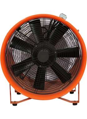 LU10寸橙色手提风机管道除尘通风换气便捷式大功率手提风机