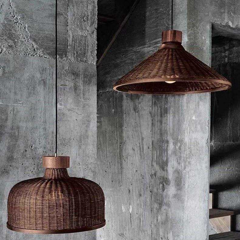 藤编竹艺吊灯茶室禅意灯笼日式餐厅灯具民宿创意客厅卧室复古藤艺,鲜花速递/花卉仿真/绿植园艺,割草机/草坪机,淘宝优惠券,粉丝福利购,淘宝优惠卷