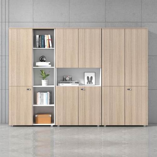 办公家具木质文件柜 书柜组合板式资料档案柜老板室背景文件柜子