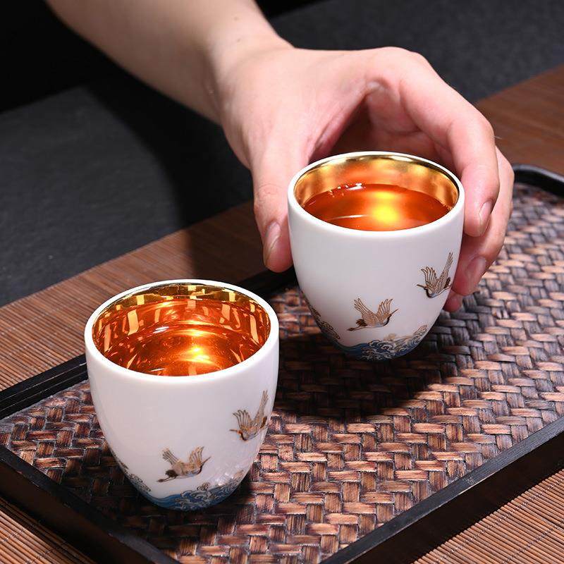 镶银茶杯品茗杯玻琉璃玉瓷茶杯白瓷茶盏主人杯单杯女男功夫小茶杯,鲜花速递/花卉仿真/绿植园艺,割草机/草坪机,淘宝优惠券,粉丝福利购,淘宝优惠卷