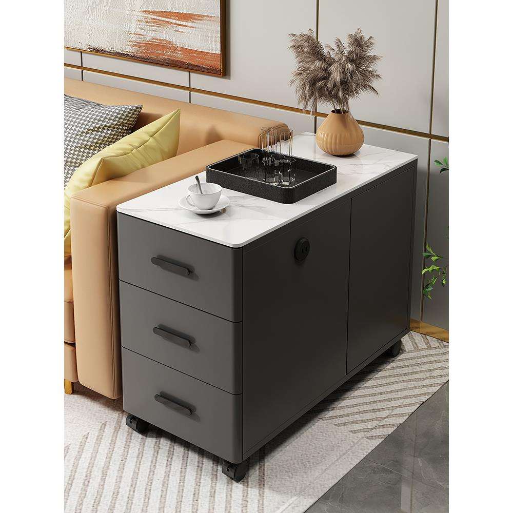 A6T沙发边柜侧边柜客厅家用小茶几玻璃轻奢简约现代小桌子可移动