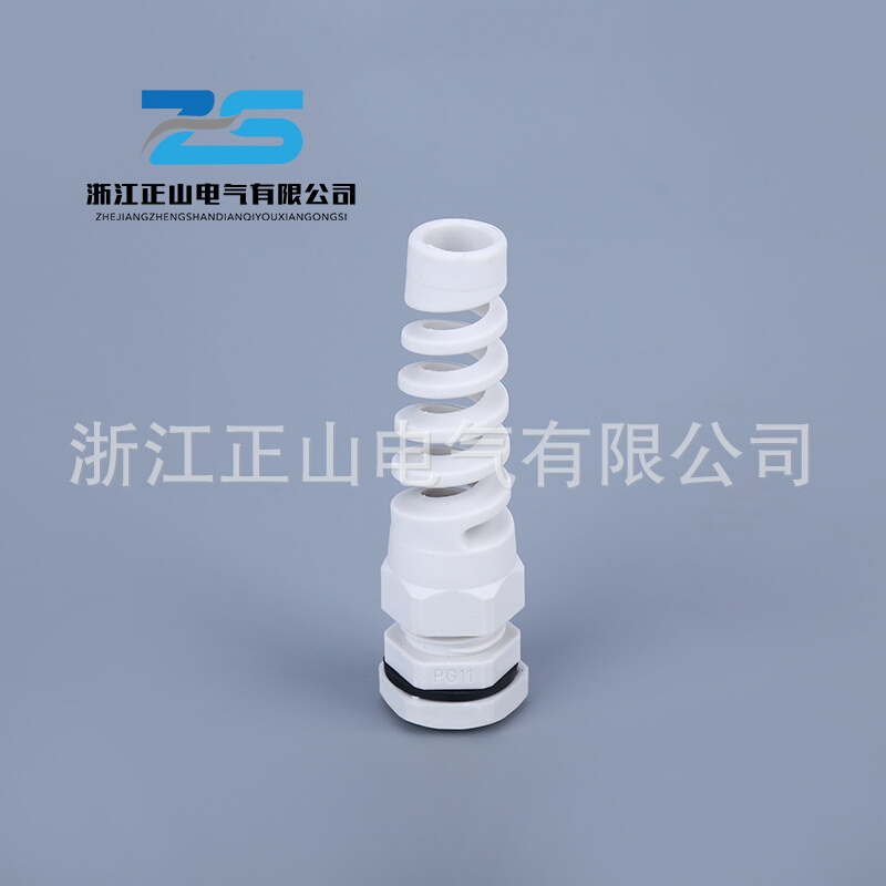 电缆防水接头防折弯PG11 防折弯接头 弹簧式电缆防水接头