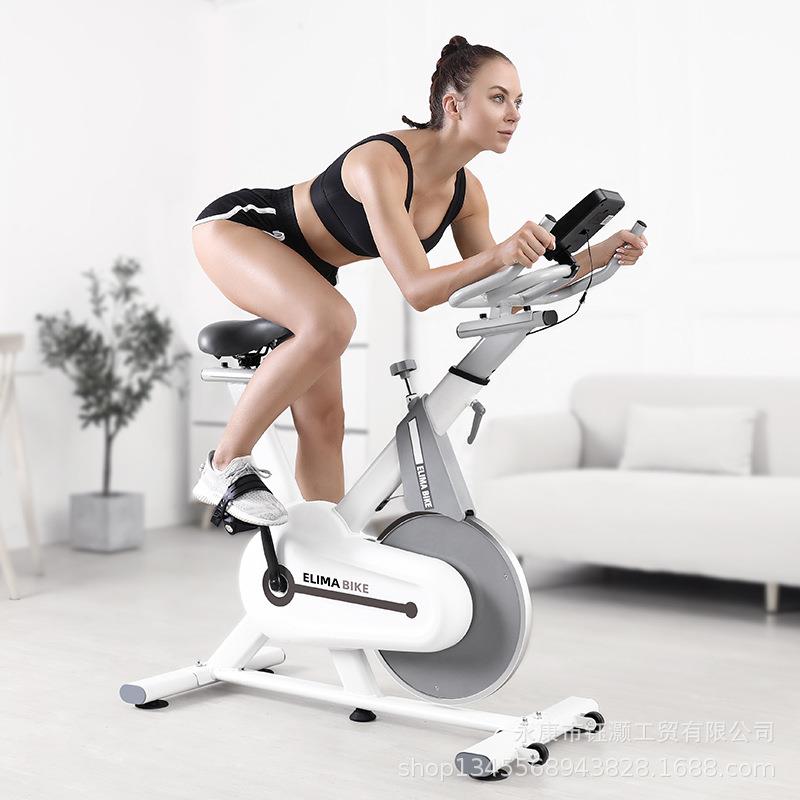 新款豪华室内动感单车超静音健身车家用脚踏车运动健身器材