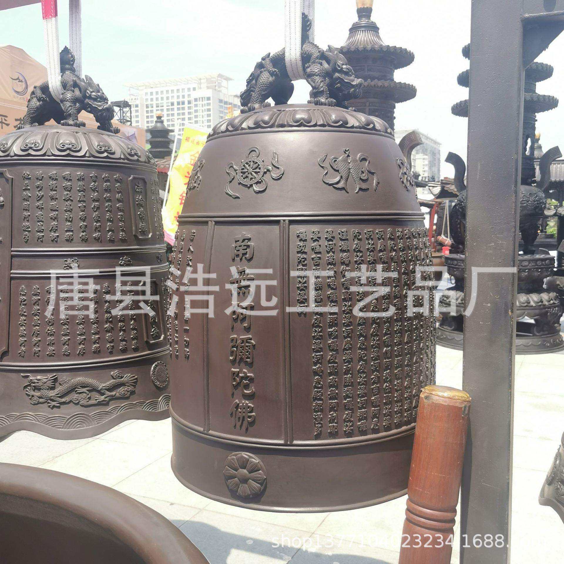 纯铜大型青铜编钟雕塑教堂大铁钟挂件景区仿古大型编钟景观
