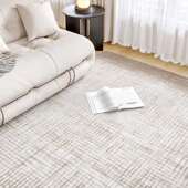 现代简约几何地毯客厅沙发茶几垫意式 极简家用卧室床边床前地垫子