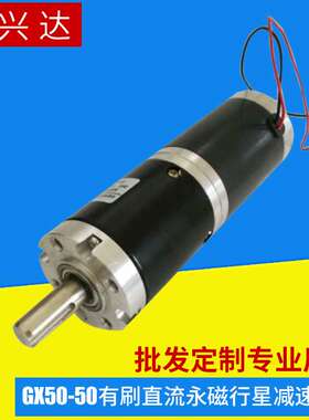 厂家供应微型直流马达 有刷直流永磁行星减速电机 GX50-50