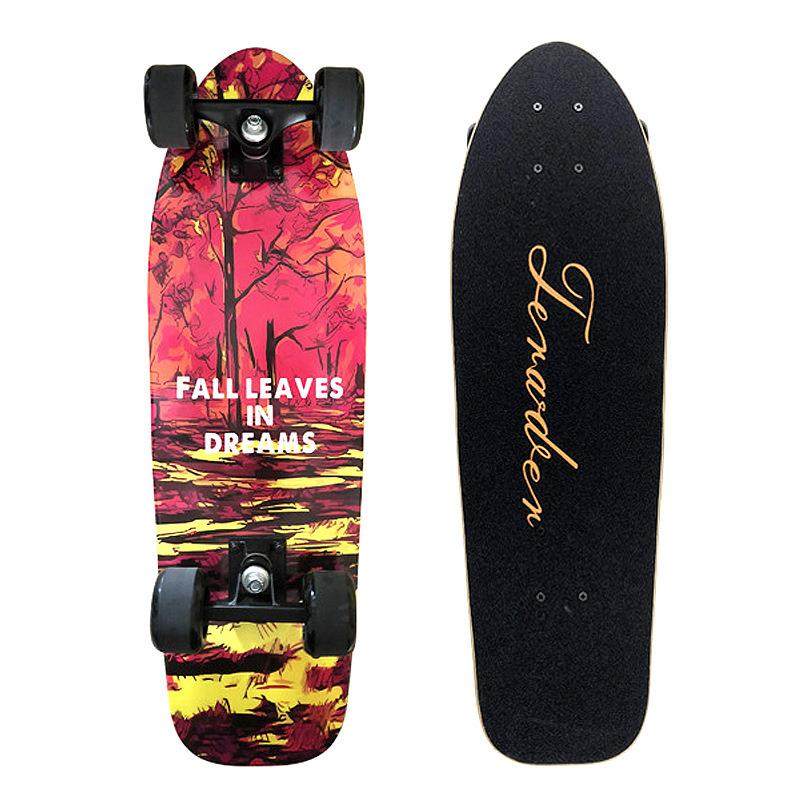 27寸成人儿童青少年街头舞板 单翘长板 大鱼板四轮刷街枫木滑板,运动/瑜伽/健身/球迷用品,活力板,淘宝优惠券,粉丝福利购,淘宝优惠卷