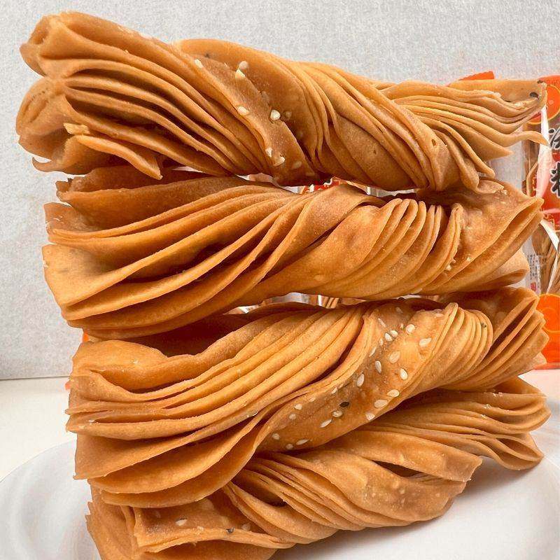 冰糖麻叶手工馓子千层麻花休闲零食小包装传统特产糕点整箱麻叶子