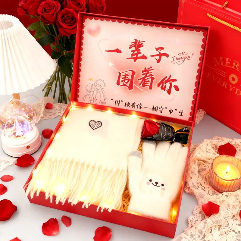 2025新款围巾女冬季围脖手套元旦新年跨年生日礼物送女朋友女生,节庆用品/礼品,创意礼盒/礼品套组,淘宝优惠券,粉丝福利购,淘宝优惠卷