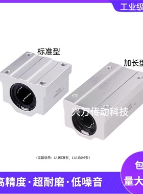 光轴箱式闭口滑块直线轴承sc12/16/20/25/30/35/40/50UU/LUU加长