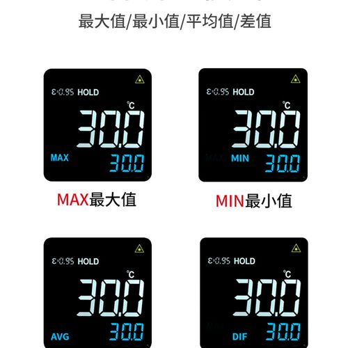 UNI-T优利德非接触式测温枪UT302A+/302C+/302D+温度计红外测温仪
