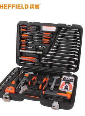 钢盾S010061 61件套多功能汽保工具箱棘轮扳手套筒工具综合性组套