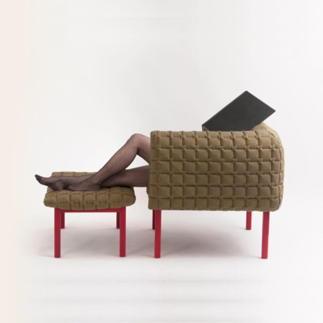 北欧意式时尚简约实木现代布艺沙发椅极简设计师单人休闲椅