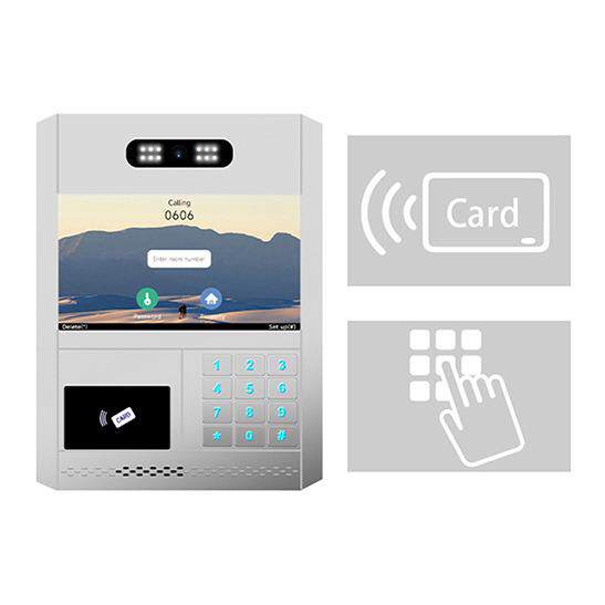 可视门铃电话密码刷卡开锁楼宇对讲ip网络视频监控门铃对讲系统