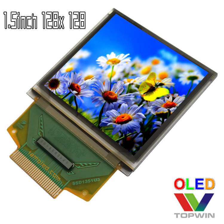 1.5英寸彩色oled液晶显示屏30脚topwin拓微UG2828GDEDF11接插
