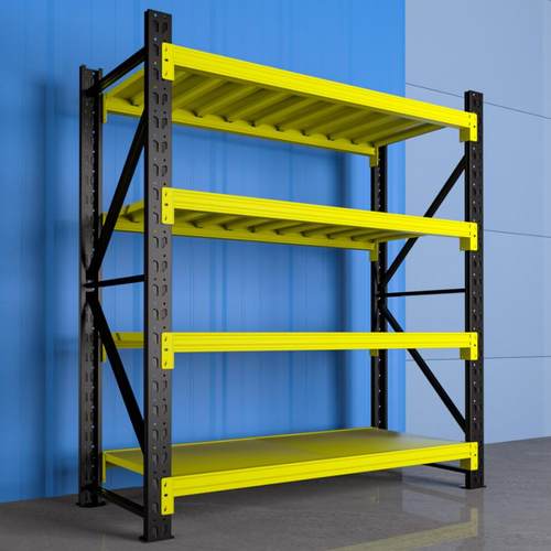 多层仓储货架家用置物架展示重型货架钢结构快递铁架子蝴蝶扣货架