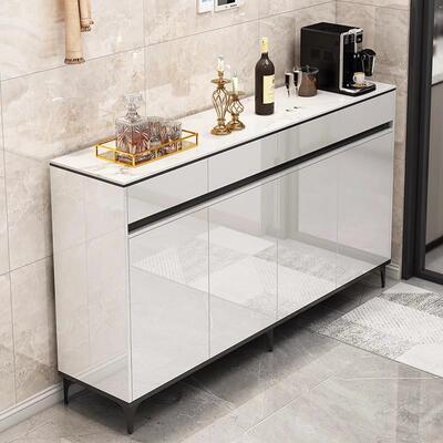 餐边柜靠墙一体储物柜简约轻奢客厅置物柜橱柜家用厨房茶柜收纳柜