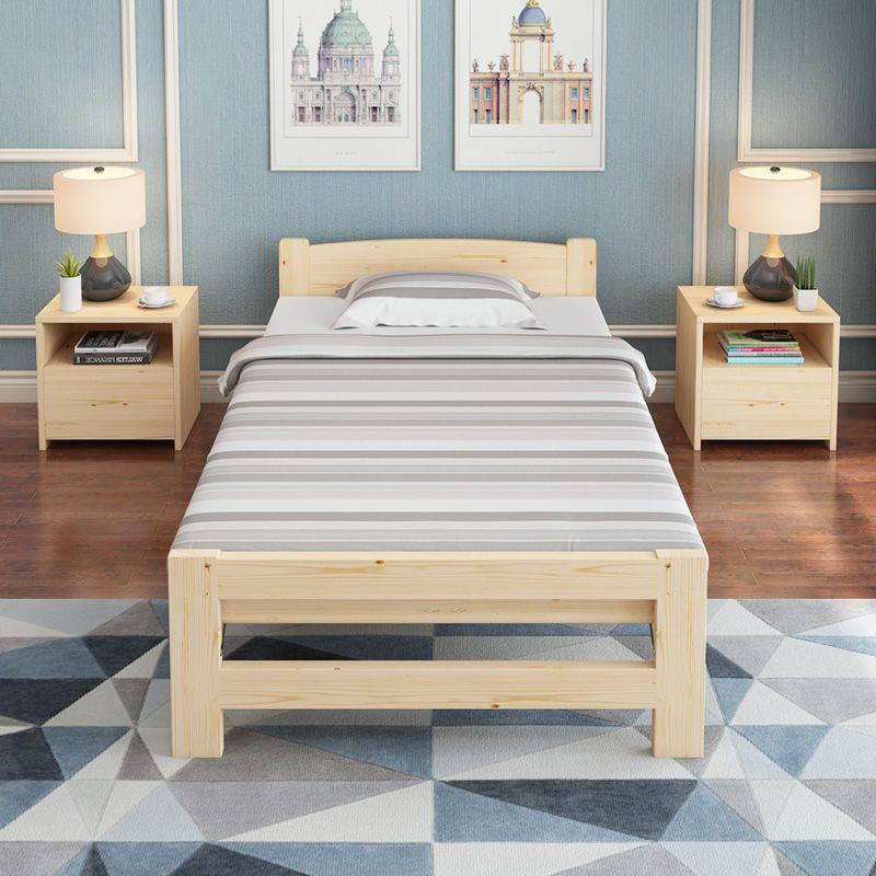 折叠床单人床双人床家用成人儿童经济办公室实木出租房小床午昌震