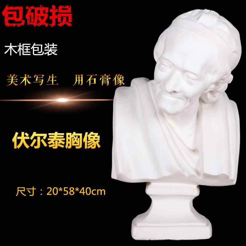 石膏头像伏尔泰胸像艺考素描石膏像静物写生教具美术用品厂家直销