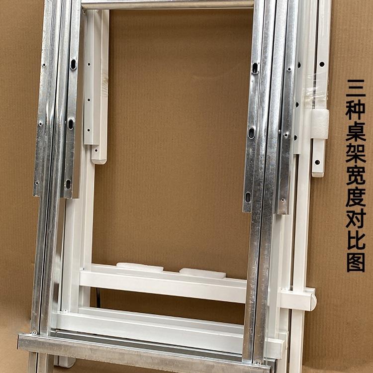 手提桌架支架配件家用餐桌简易金属铁艺桌腿折叠便携方桌桌脚架子