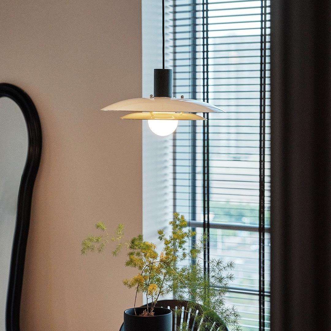 法式奶油风餐厅灯飞碟吊灯ph5中古复古简约轻奢餐桌吧台设计灯具