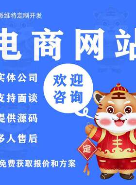 电商平台开发商城网站建设B2C&B2B2C商城系统商城模板