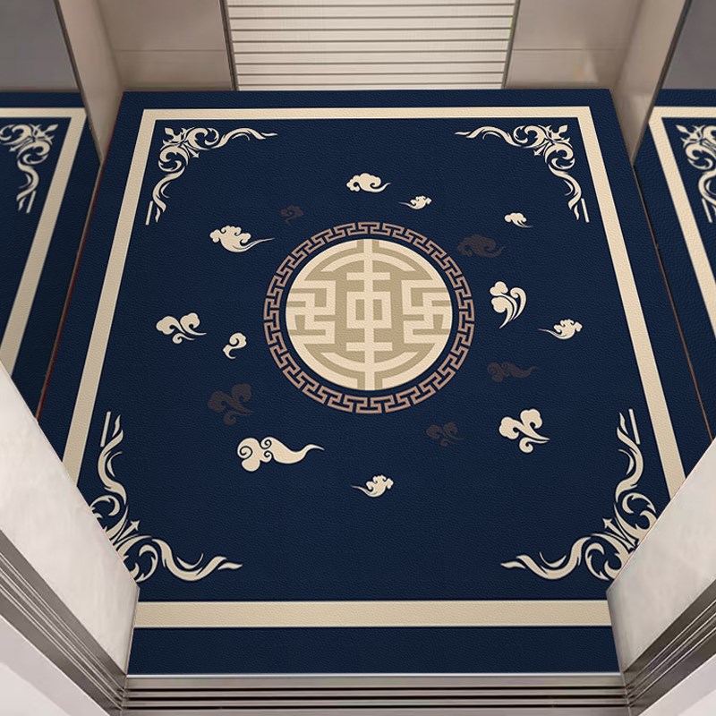 电梯轿厢专用地垫新中式PV耐磨防滑可擦K免洗酒店开业可定制地毯