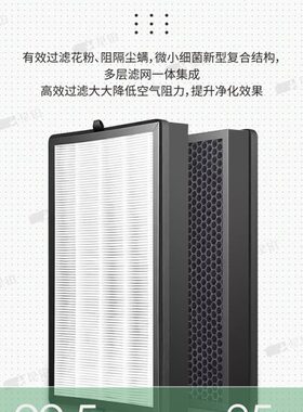 7天空气PA除甲醛A中国P)F-J航片K滤芯260过滤网ST抗菌(适配净化器
