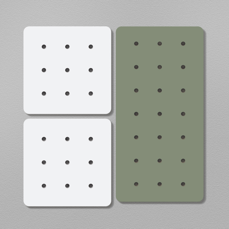 洞洞板实木收纳玄关墙壁置物挂板挂架层板N门厅木质洞洞板置物架