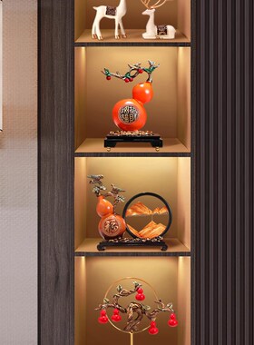 新中式元宝招财葫芦装饰摆件客厅桌面电视酒柜办公室Y乔迁新居礼