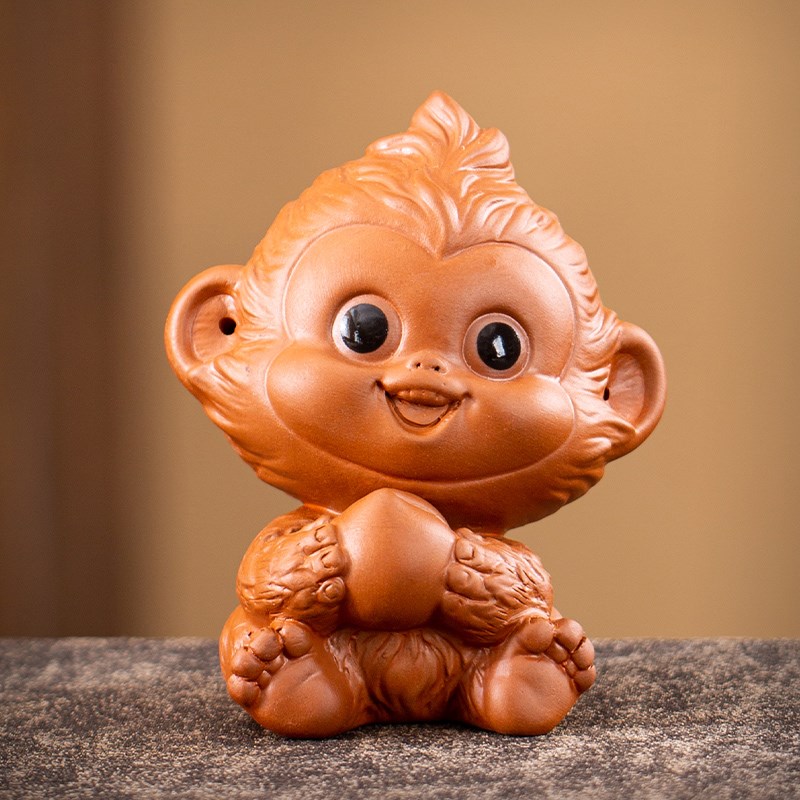 紫砂茶宠摆件精i品龙可养茶玩生肖猴茶具创意茶盘小摆件高端茶道