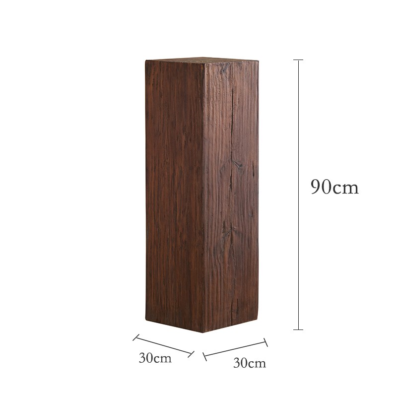 中国Wabi-Sabi风格实木码头怀旧风化角沙发M入口货架花架雕塑桌装