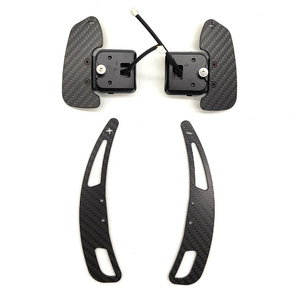 适用于奥迪B9/B9 PA A3 A4A5S3S4S5RS3RS4RS5磁吸换挡拨片碳纤维