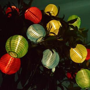 厂家直销太阳能灯笼灯串30 灯笼LED太阳能户外 太阳能LED灯笼灯