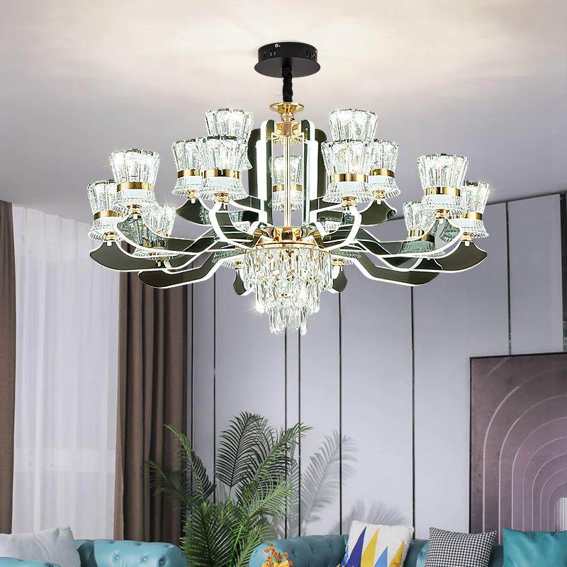 水晶客厅吊灯现代轻奢主灯大气高档欧式大灯黑色灯具组合全屋套餐,鲜花速递/花卉仿真/绿植园艺,割草机/草坪机,淘宝优惠券,粉丝福利购,淘宝优惠卷