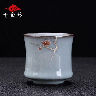 官窑主人杯茶杯个人专用陶瓷单个品茗杯单杯女主人茶具男士茶杯