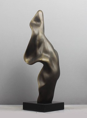 抽象雕塑艺术摆件装饰品展示柜客厅玄关高极感轻奢高档大气上档次